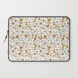 White and Gold Terrazzo Laptop Sleeve