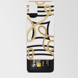 Scarf pattern. Scarf design chain and geometric. Bandana Android Card Case