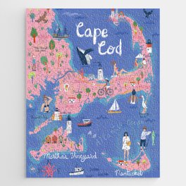 Cape Cod map Jigsaw Puzzle