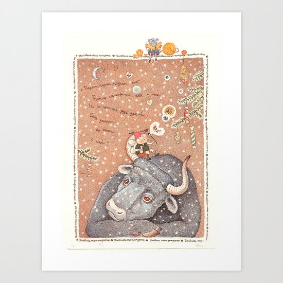The year of OX Art Print