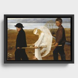 The Wounded Angel by Hugo Simberg, 1903 Framed Canvas