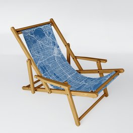 Los Angeles City Map of California, USA - Blueprint Sling Chair