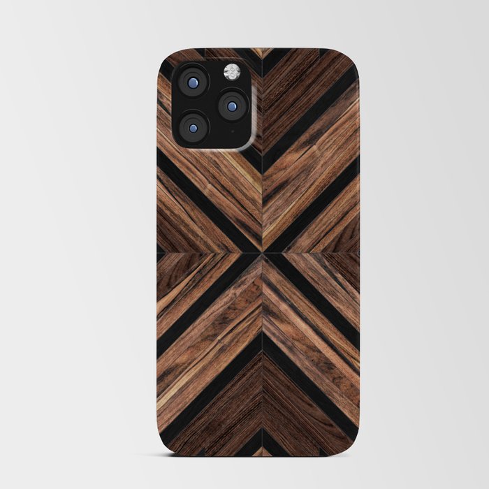 Urban Tribal Pattern No.3 - Wood iPhone Card Case