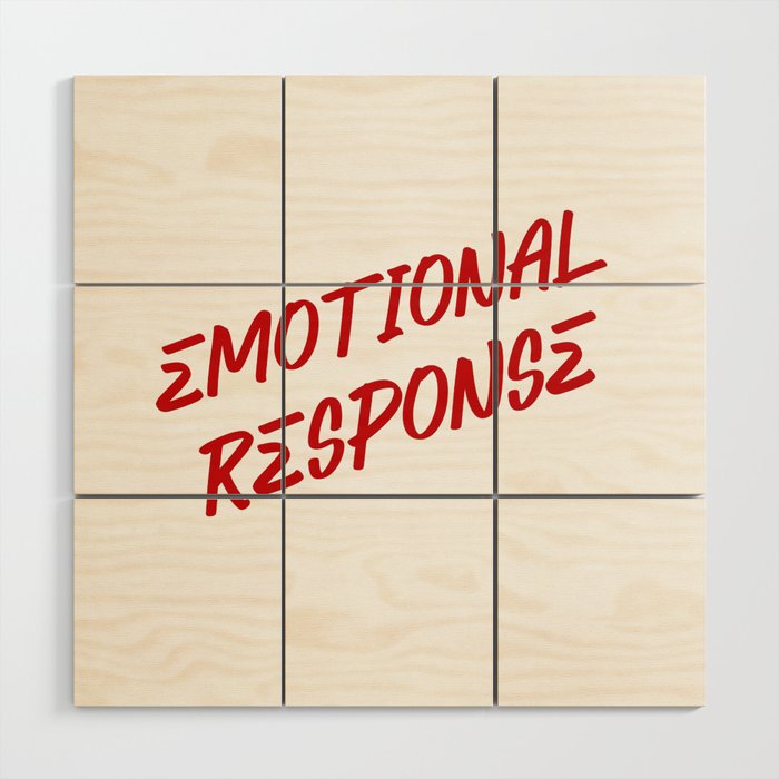 Emotional Response Wood Wall Art