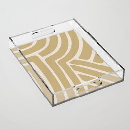 Abstract Stripes LXXIX Acrylic Tray