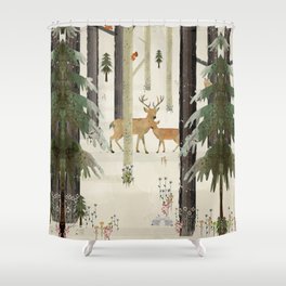 nature's way the deer Shower Curtain