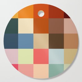 Kahaku - Colorful Decorative Abstract Art Pattern Cutting Board