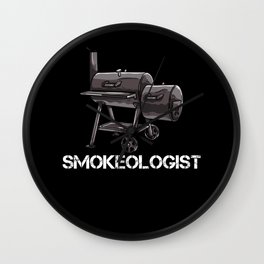 BBQ Smoker Grill Electric Grilling Pellet Recipes Wall Clock