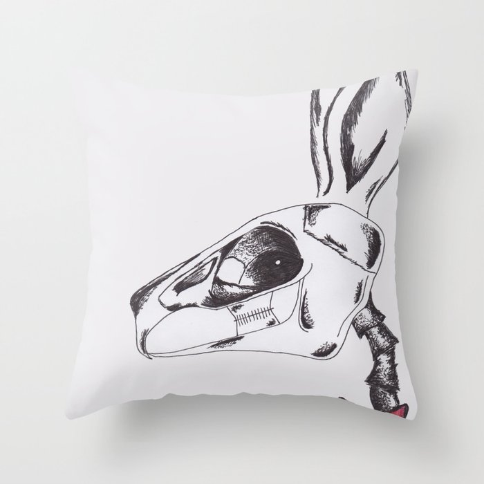 francine the rabbit queen. Throw Pillow