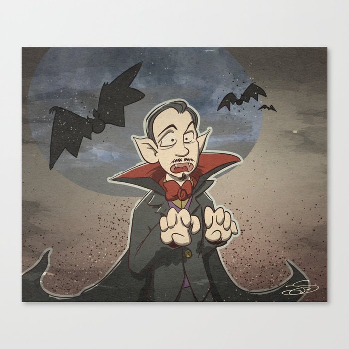Vampire Fear Canvas Print