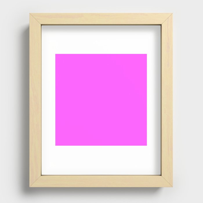 Monochrome purple 255-85-255 Recessed Framed Print