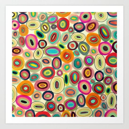 running in circles Art Print