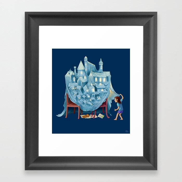 The Perfect Chair Fort Framed Art Print
