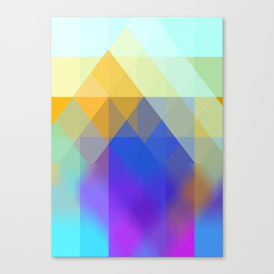 Yellow Mountains Canvas Print