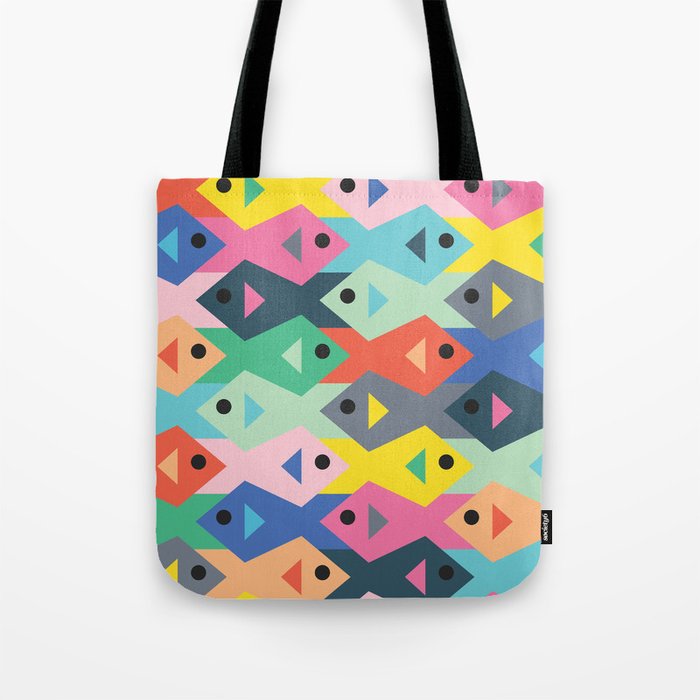Fish tessellation Tote Bag