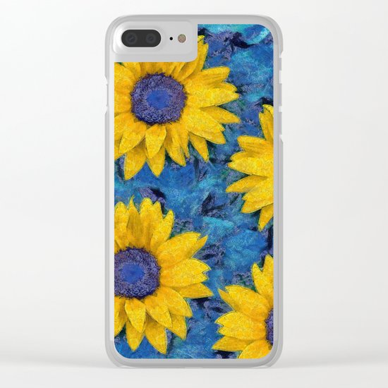 Sunflower Clear iPhone Case