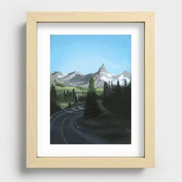 Pikes Peak Recessed Framed Print