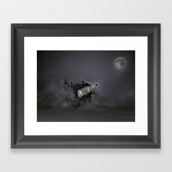 Overload the moon! Framed Art Print