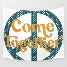 Come Together Peace Sign Wall Tapestry