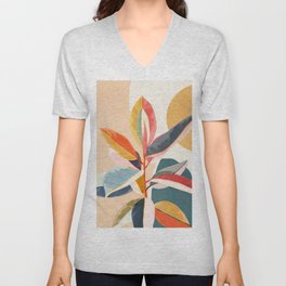 Colorful Branching Out 05 V Neck T Shirt