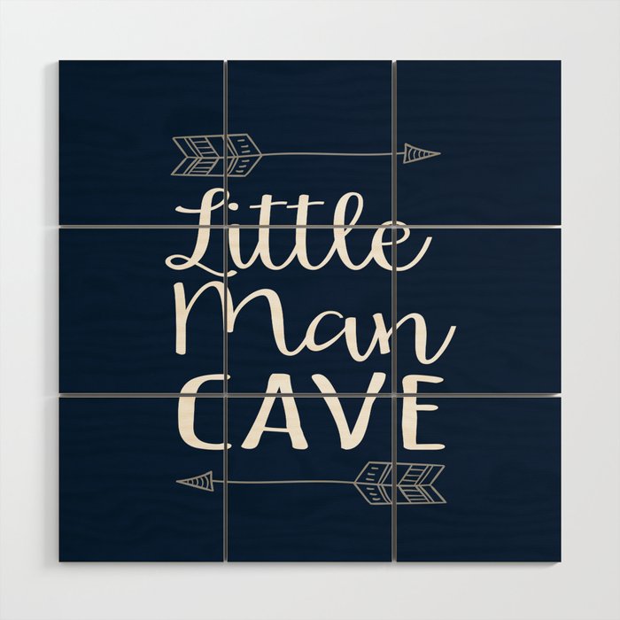 Little Man Cave Wood Wall Art