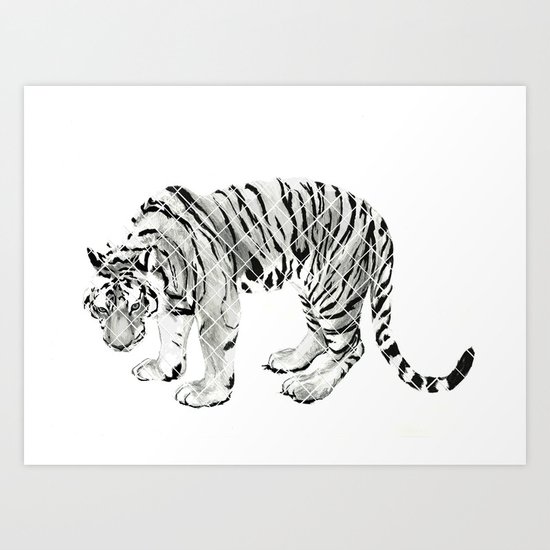 Paper Tiger Art Print
