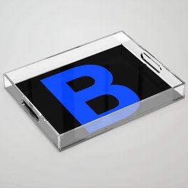 Letter B (Blue & Black) Acrylic Tray