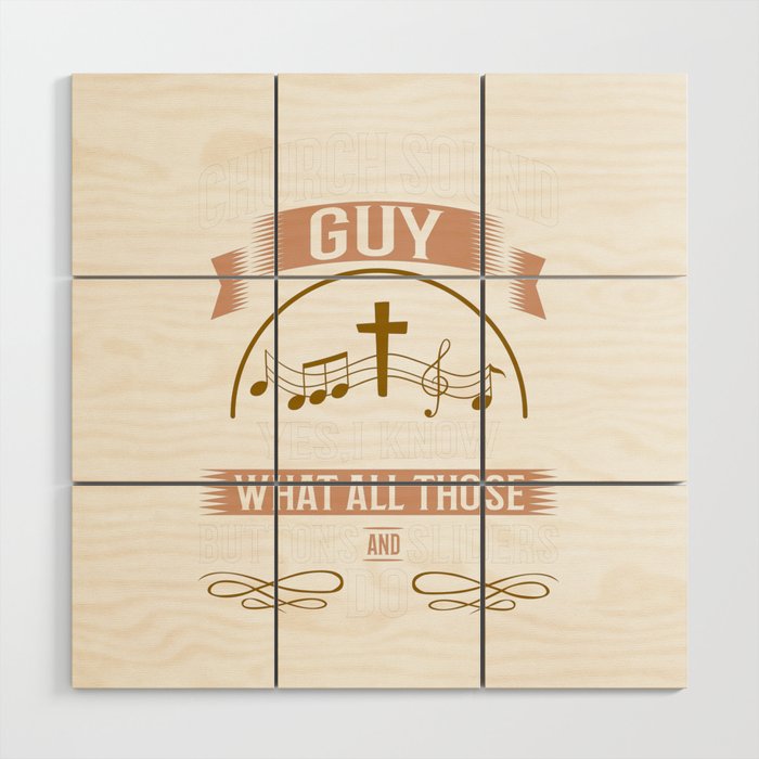 Church Sound Engineer Audio System Music Christian Wood Wall Art