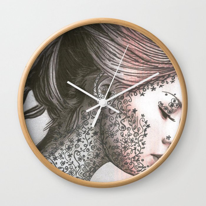Flower Face  Wall Clock