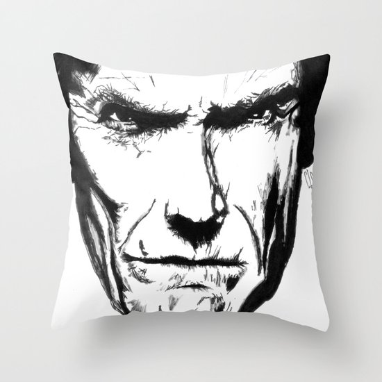 Clint Eastwood Throw Pillow