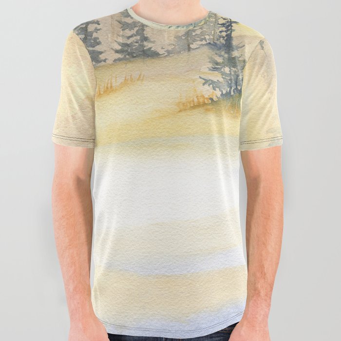 Morning Whispers All Over Graphic Tee