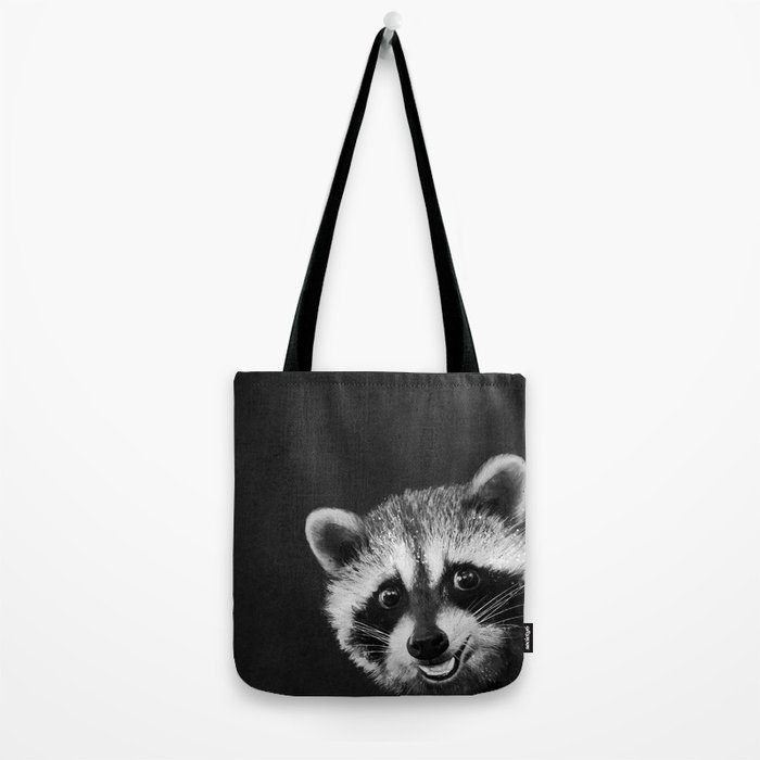 Raccoon Tote Bag by lauragraves | Society6