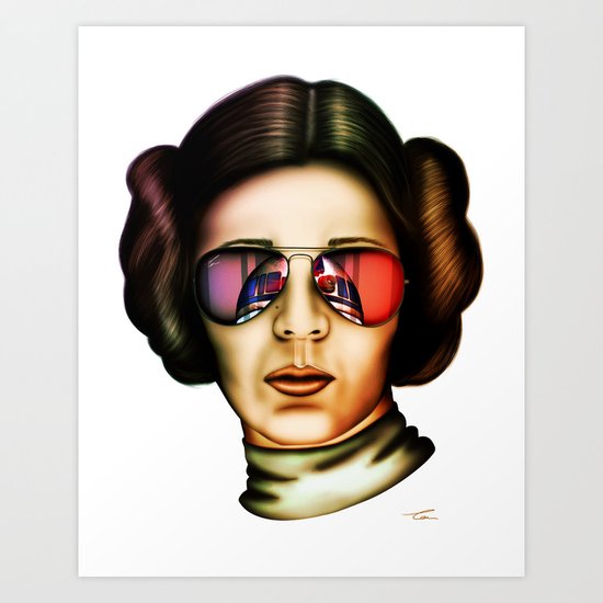 STAR WARS Princess Leia Art Print