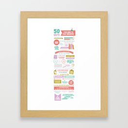 50 Ways For Kids to Stay Creative Framed Art Print
