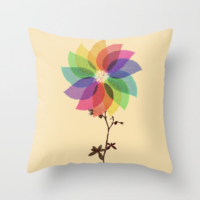 The windmill in my mind Throw Pillow