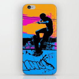 On Edge - Skateboarder iPhone Skin