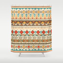 Aztec pattern 03 Shower Curtain