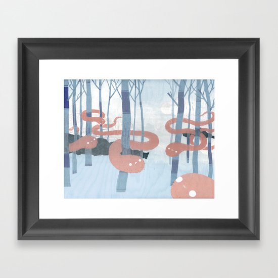 Snakes in the Forest Framed Art Print