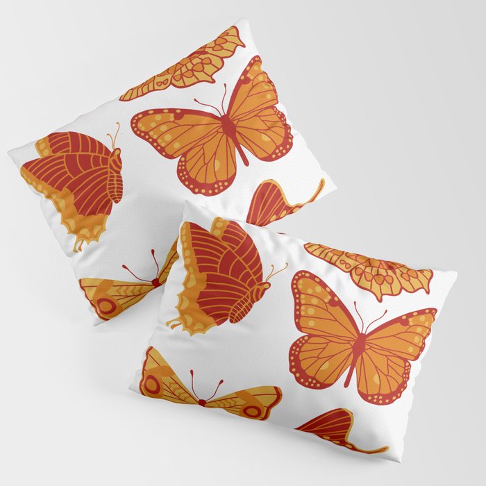 Texas Butterflies – Orange and Yellow Pillow Sham