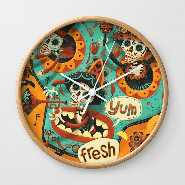 Day of the Dead - Mariachi Wall Clock