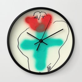 Forced To Smell The Roses Wall Clock