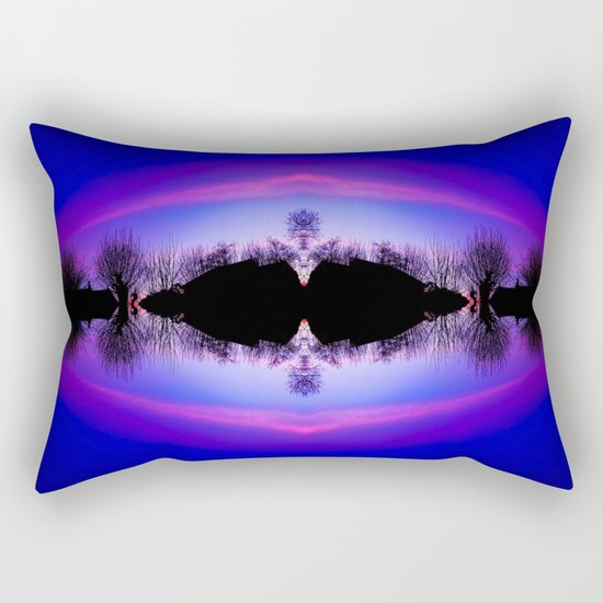 Treeflection IV Rectangular Pillow