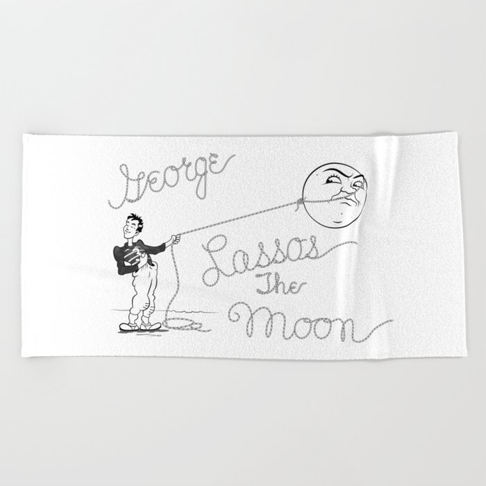 It's a Wonderful Life - George Lassos the Moon Beach Towel