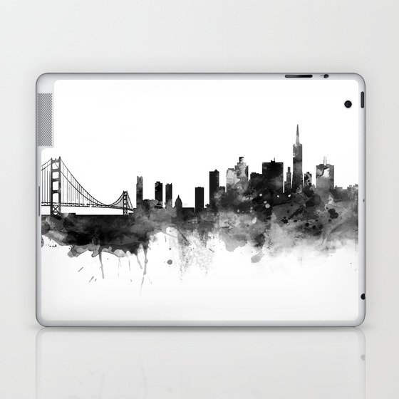 San Francisco Black and White Laptop & iPad Skin