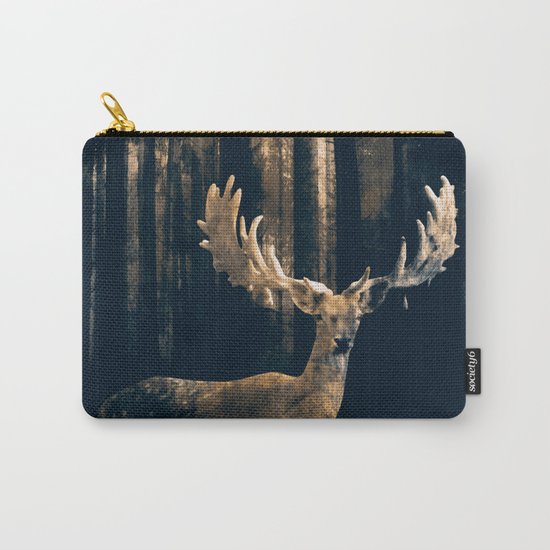Deer in the dark forest Carry-All Pouch