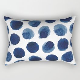 Watercolor polka dots Rectangular Pillow
