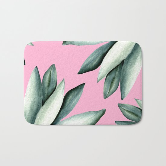 Tropical pattern Bath Mat