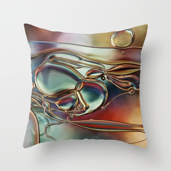 Rainbow Tangle Throw Pillow