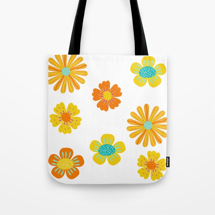 Flower pattern Tote Bag
