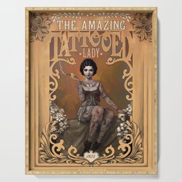The Amazing Tattooed Lady Serving Tray